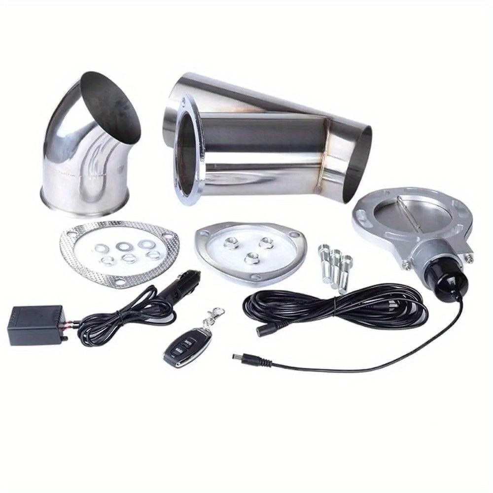 4-Inch Remote Y-Pipe Single Electric Exhaust Cutout Set