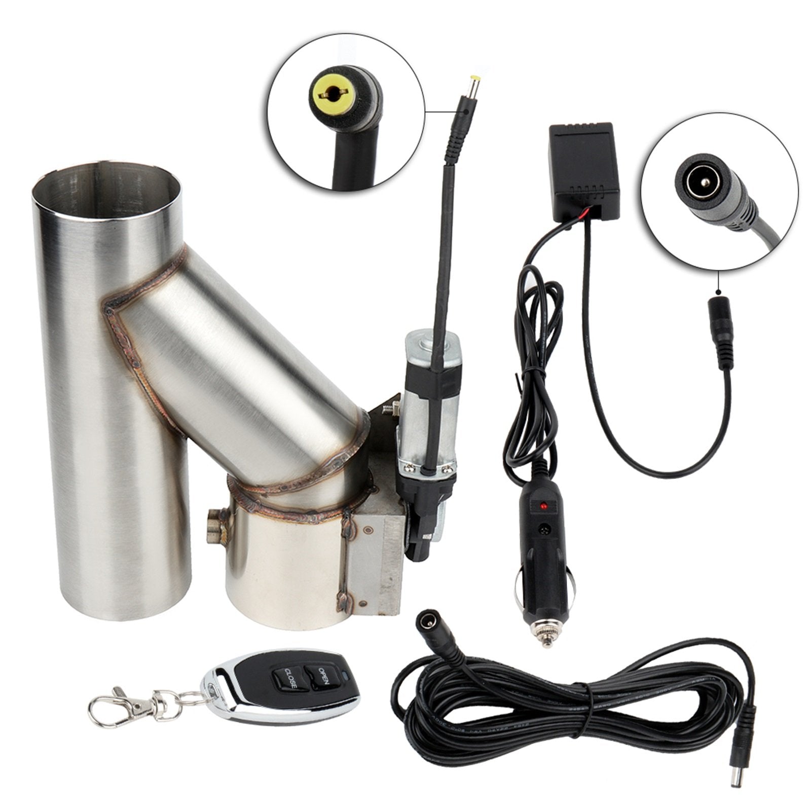 2.5' 63Mm SS Electric Exhaust SYSTEM Set