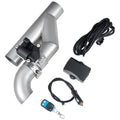VEVOR Electric Exhaust Cutout, 2.5 Inch Universal Stainless Steel Exhaust Valve Kit with One Controller Remote Kit, Cut Out Valve, Y Pipe, Remote Control & Box, Fits Trucks, Sedans, Sports Cars, SUVs