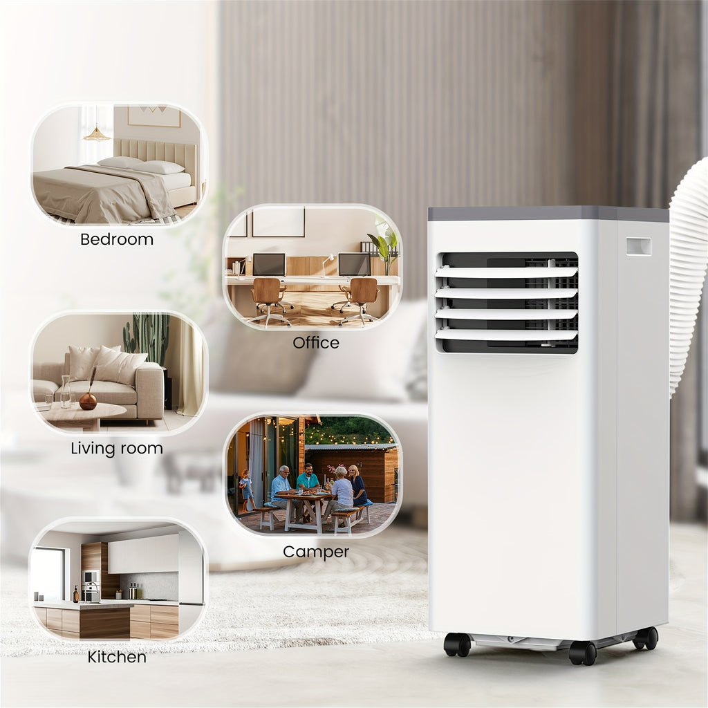 10, 000 BTU Portable Air Conditioner for Room Up to 450 Sq.Ft, with Dehumidifier & Fan, Standing Air Conditioner for Room, Portable AC unit with Remote Control & Window Kit, LED Display
