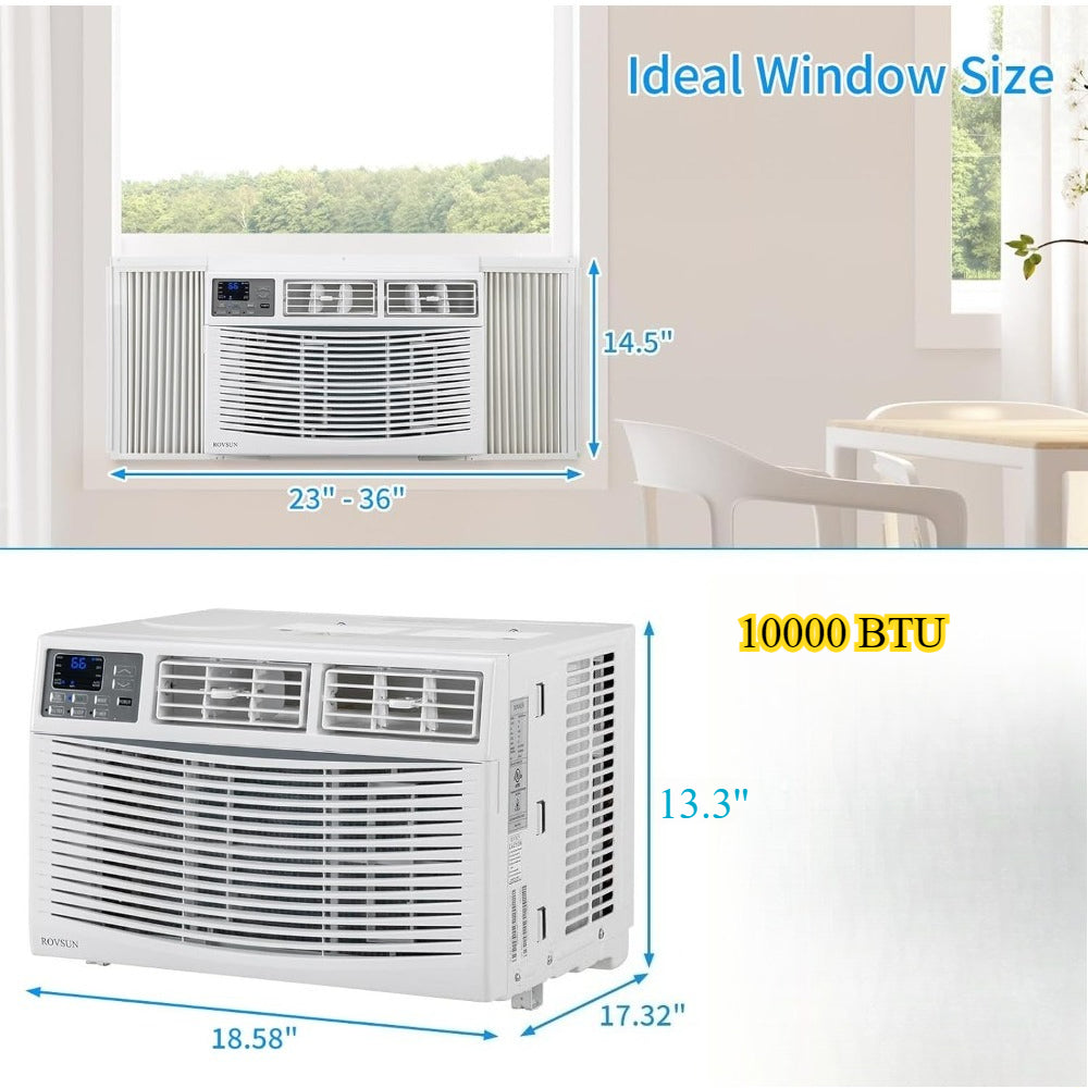 Wifi Window Air Conditioner, 5000\u002F6000\u002F8000\u002F10000\u002F12000\u002F18000\u002F24000BTU, 3-In-1 AC Unit with Fan And Dehumidifier, 115\u002F230V for Large Room, Home, Office