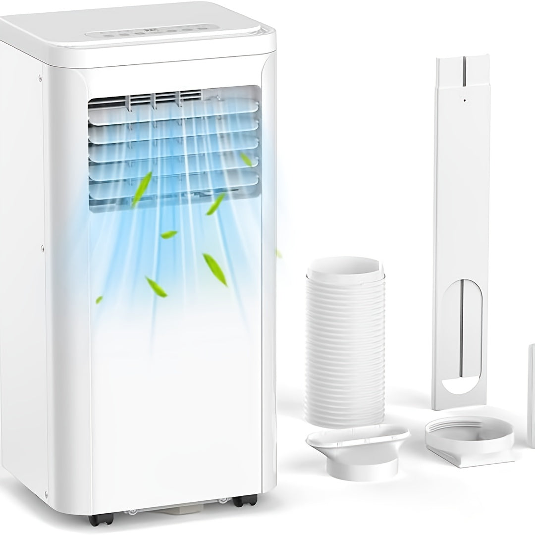 10, 000 BTU Portable Air Conditioner for Room Up to 450 Sq.Ft, with Dehumidifier & Fan, Standing Air Conditioner for Room, Portable AC unit with Remote Control & Window Kit, LED Display