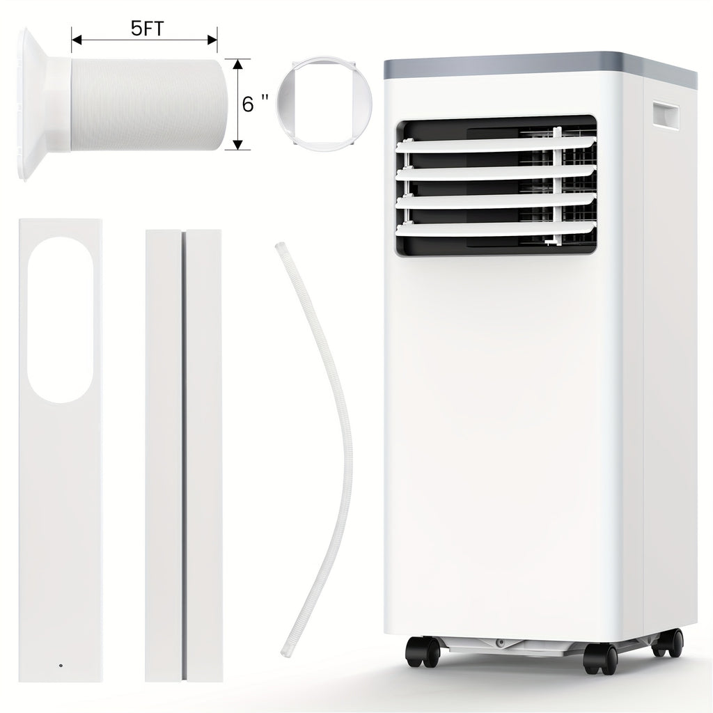 10, 000 BTU Portable Air Conditioner for Room Up to 450 Sq.Ft, with Dehumidifier & Fan, Standing Air Conditioner for Room, Portable AC unit with Remote Control & Window Kit, LED Display
