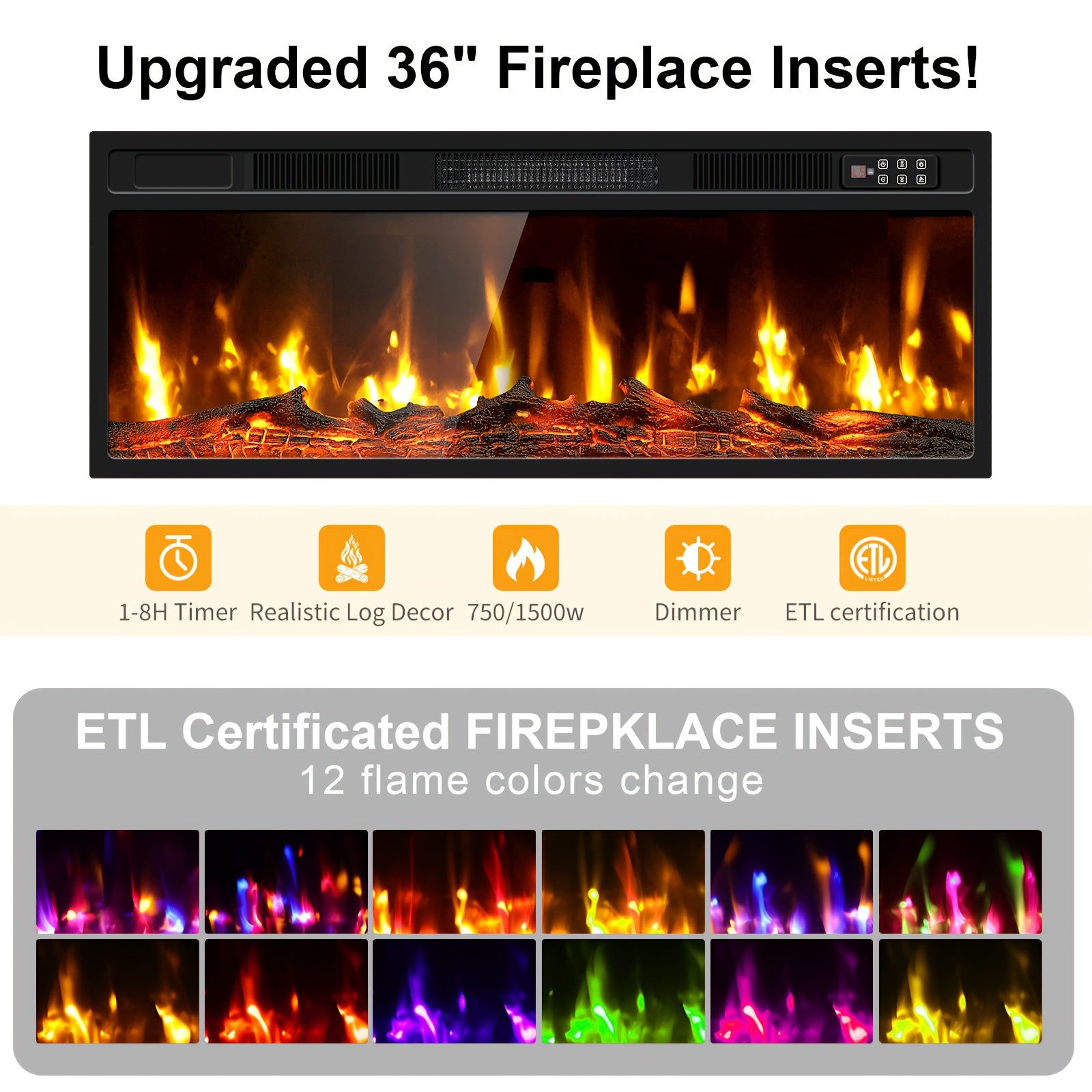 70-Inch Contemporary Television Cabinet Featuring an Electric Fireplace - Spacious Entertainment Center Suitable for Living Rooms And Home Theaters - Accommodates Televisions Up to 80 Inches, Includes a TV Console for The Living Area, Puzzle Table