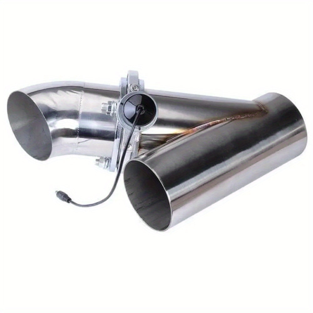4-Inch Remote Y-Pipe Single Electric Exhaust Cutout Set